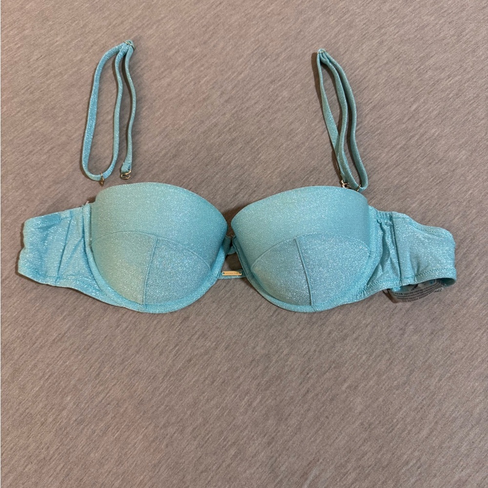Sparkly Blue Push Up Bikini Top!!